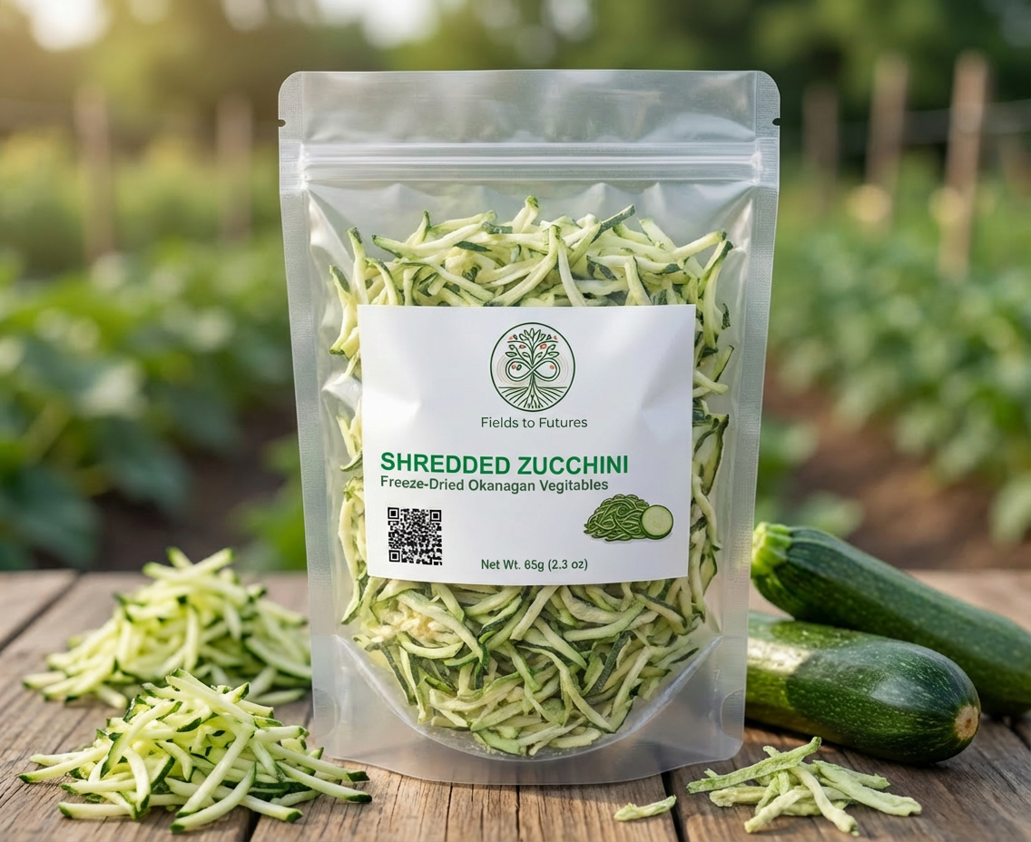 Freeze Dried Zucchini Shred